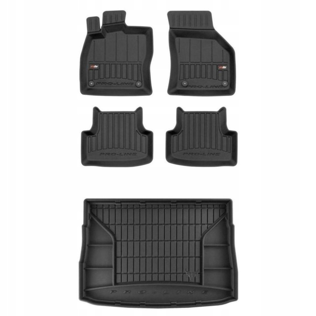 3D gumová sada koberců a rohožek Volkswagen Golf VII 2012-2020