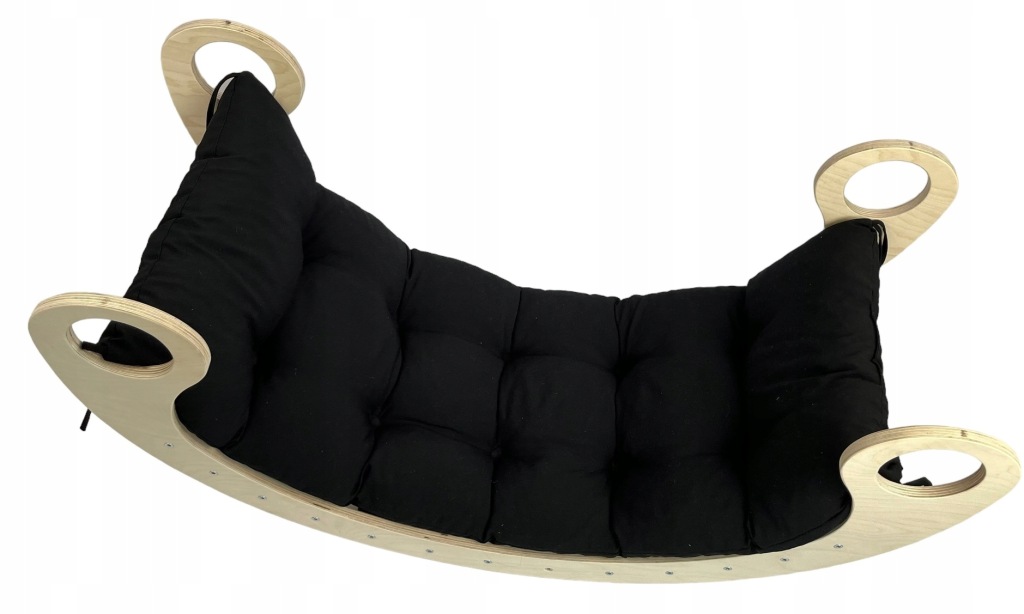 Montessori houpačka Polštář černý 110x45