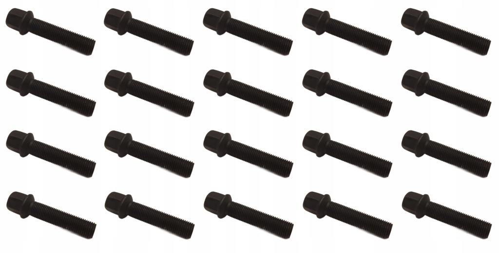 Šrouby 14x1,5x55 Černé Vw Passat Bora Golf Polo Seat Mercedes Audi 20x