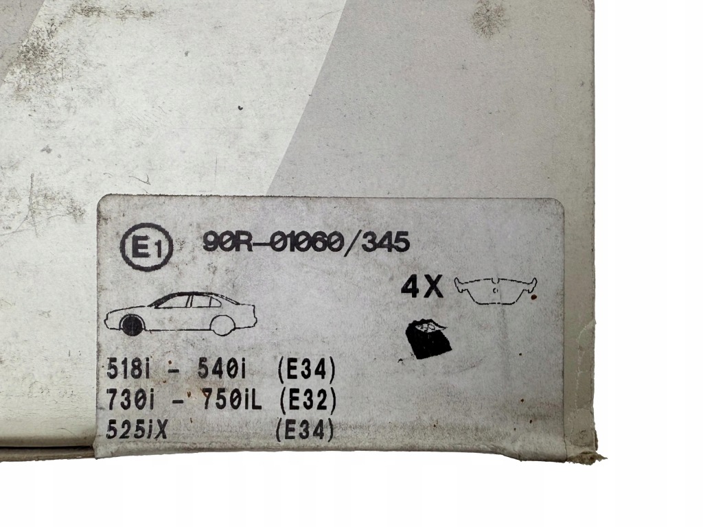 BMW 3 E36 Z3 5 E34 7 E32 Klocki Hamulcowe Przód Przednie Nowe OE 1162535 — zdjęcie 5