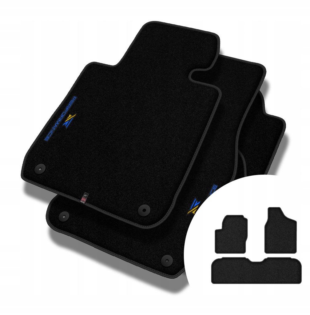 Velurové koberce Performance pro Volkswagen Sharan I 2004-2010 5 osob