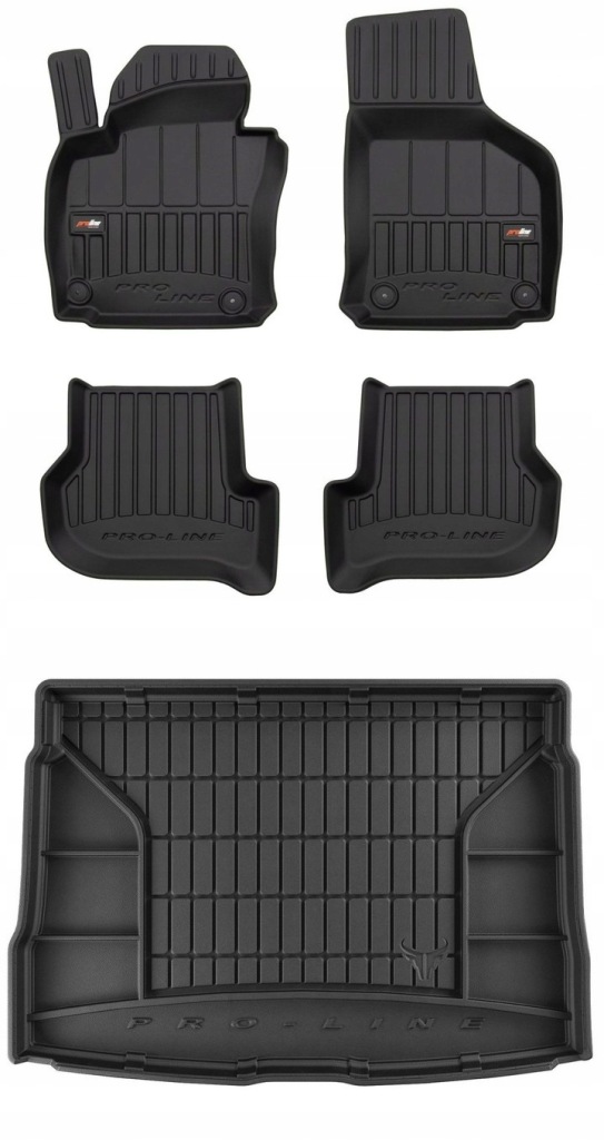 Set 3D gumové rohože pro Vw Golf 6 Hb 2008-2012