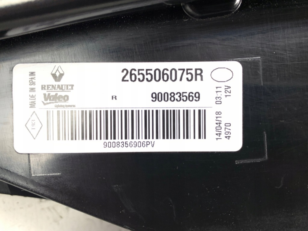 Renault Megane Lampa Prawa w Klapę Led 265506075R — zdjęcie 6