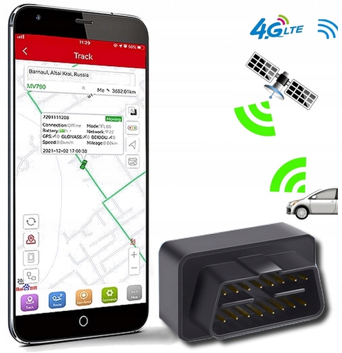 Gps Lokátor Obd Micodus MV66 Aplikace Odposlech