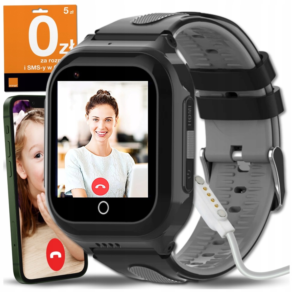 Chytré Hodinky Pro Děti Hodinky Gps Whatsapp Hovory Wifi 4G Fotoaparát Sim
