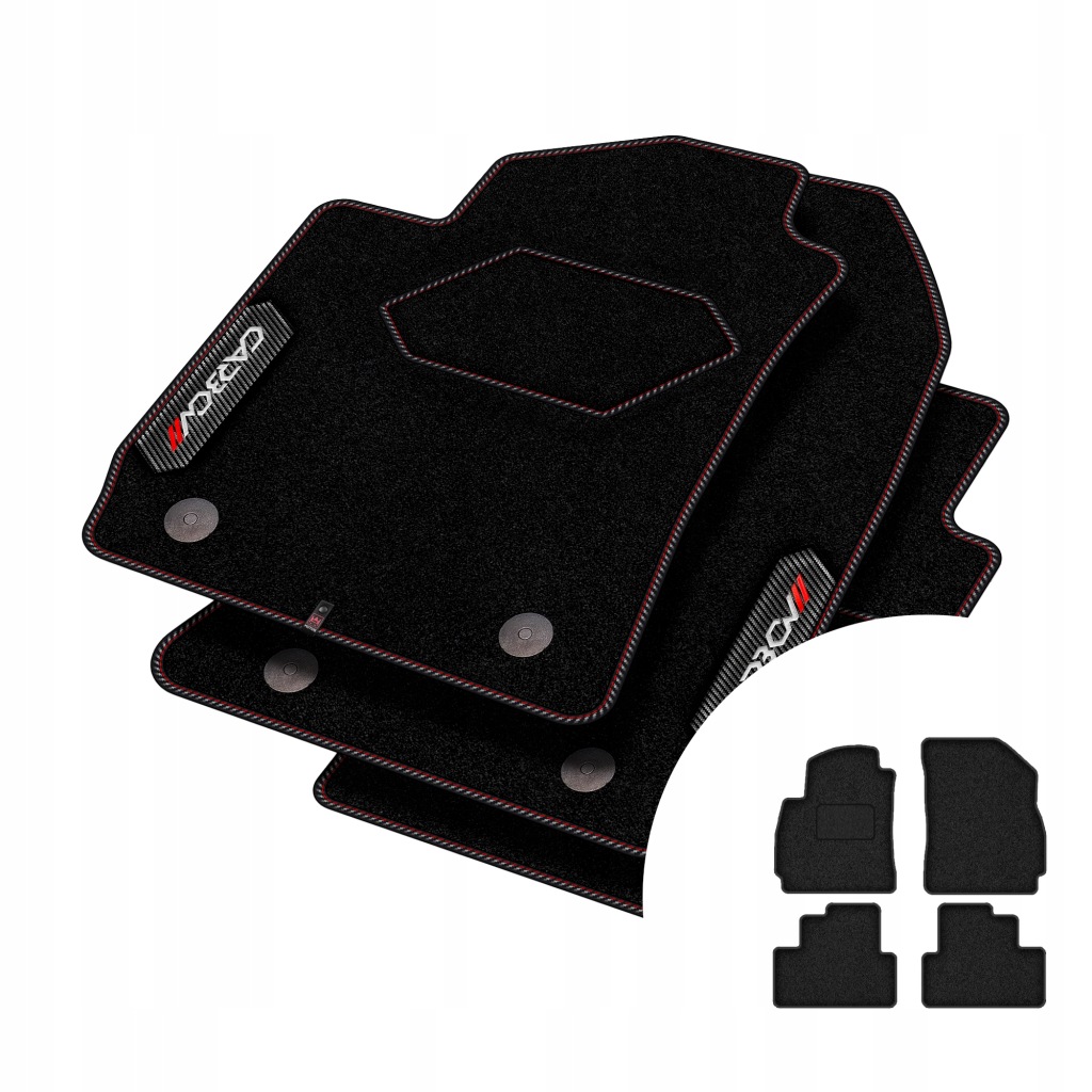 Velurové koberce Carbon pro Chevrolet Orlando I 2010-2018 5 osob