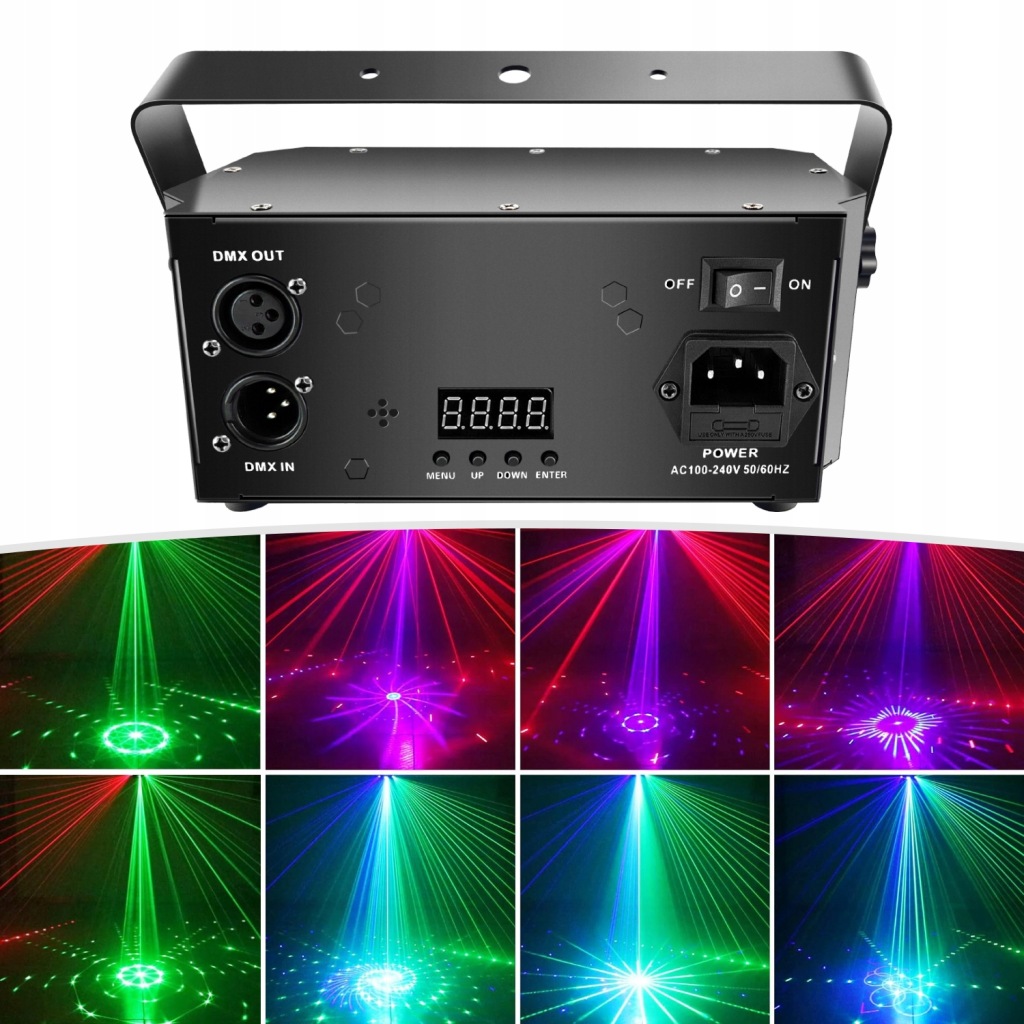 Laser Disco 21 Oči Rgb DMX Dálkové ovládání 230V