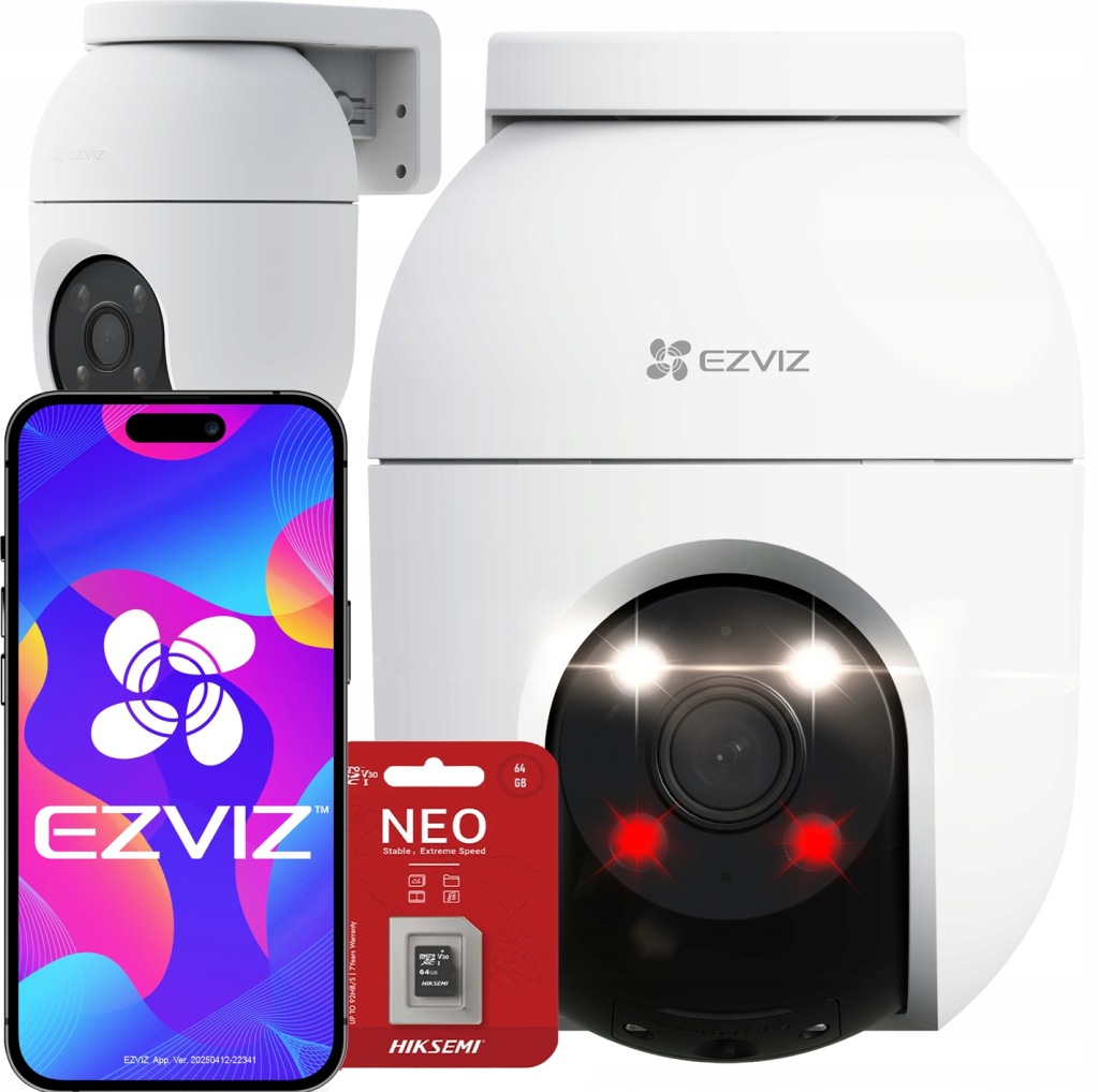 WiFi kamera 5Mpx Dual Light Venkovní C8C 3K Autotracking 64GB karta