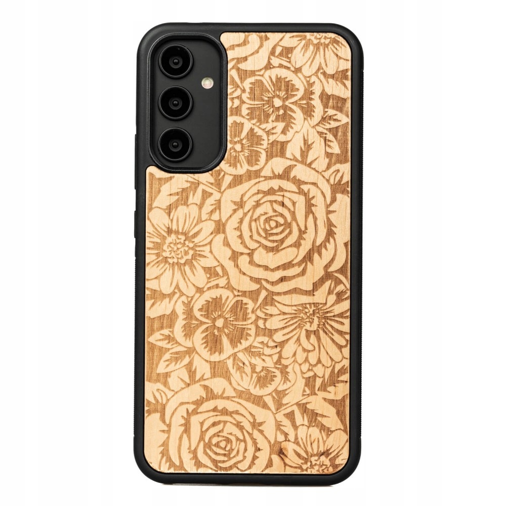 Dřevěné Pouzdro Bewood na Samsung Galaxy A34 5G Růže Aniegre