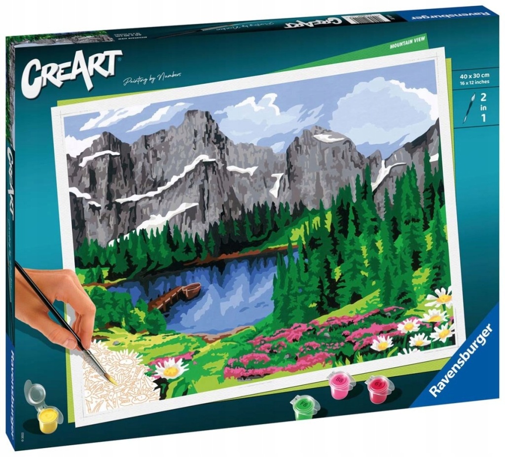 Umělecký rozvíjející Komplet pro děti Číslování Dolomity Obraz