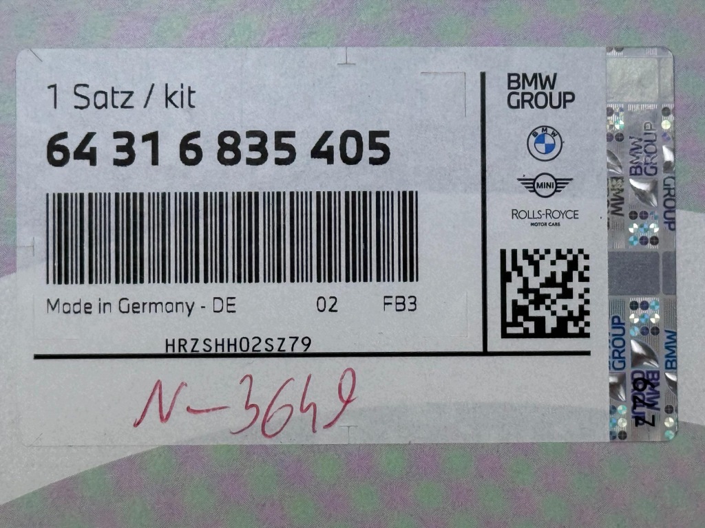 BMW F39 F48 F54 Zestaw Przeglądowy Filtr Kabinowy i Oleju Nowy OE 5A6FE65 — zdjęcie 4