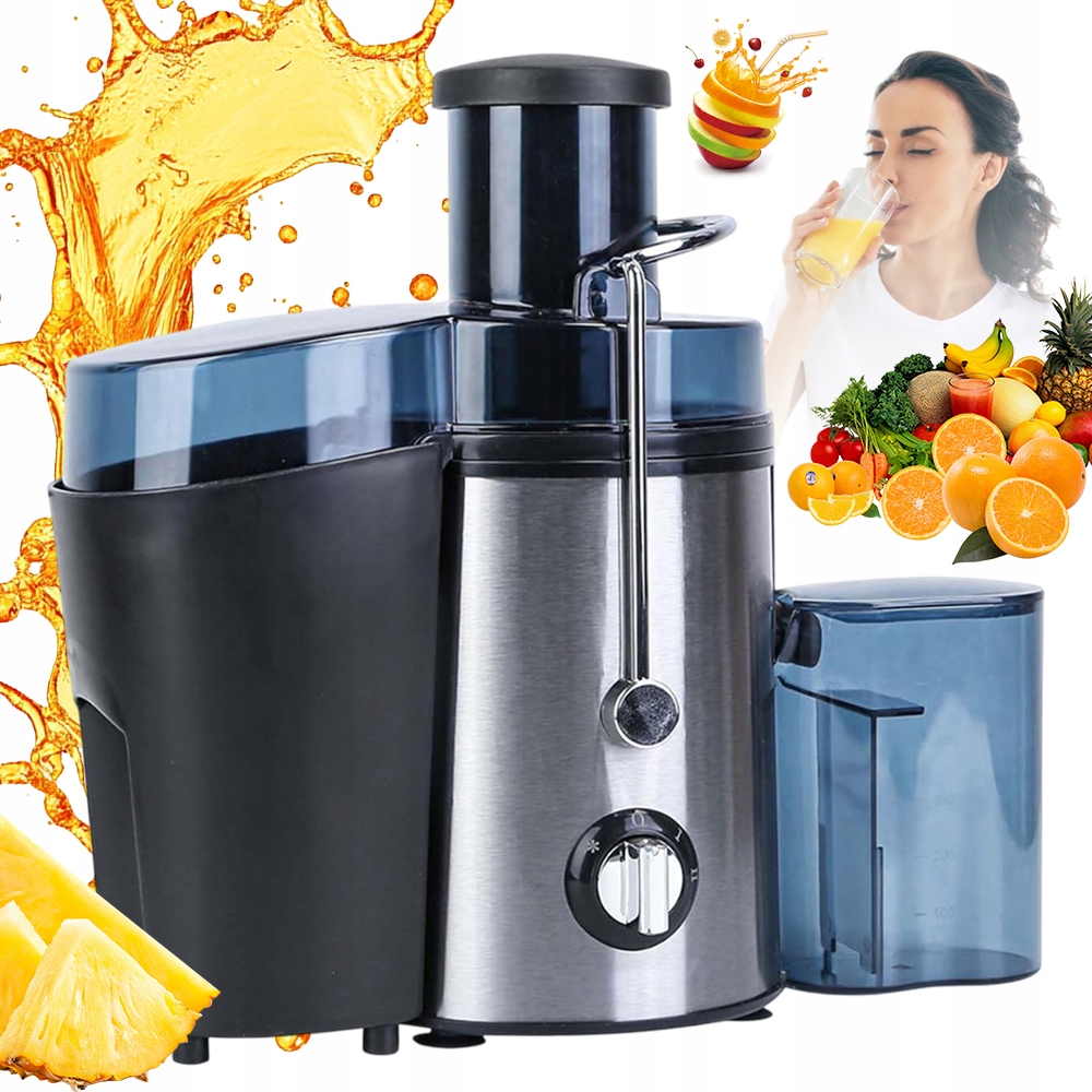 Elektrický Odšťavňovač 1000 W 500 ml Ideální Pro Pomeranče, rychlé odšťavňování