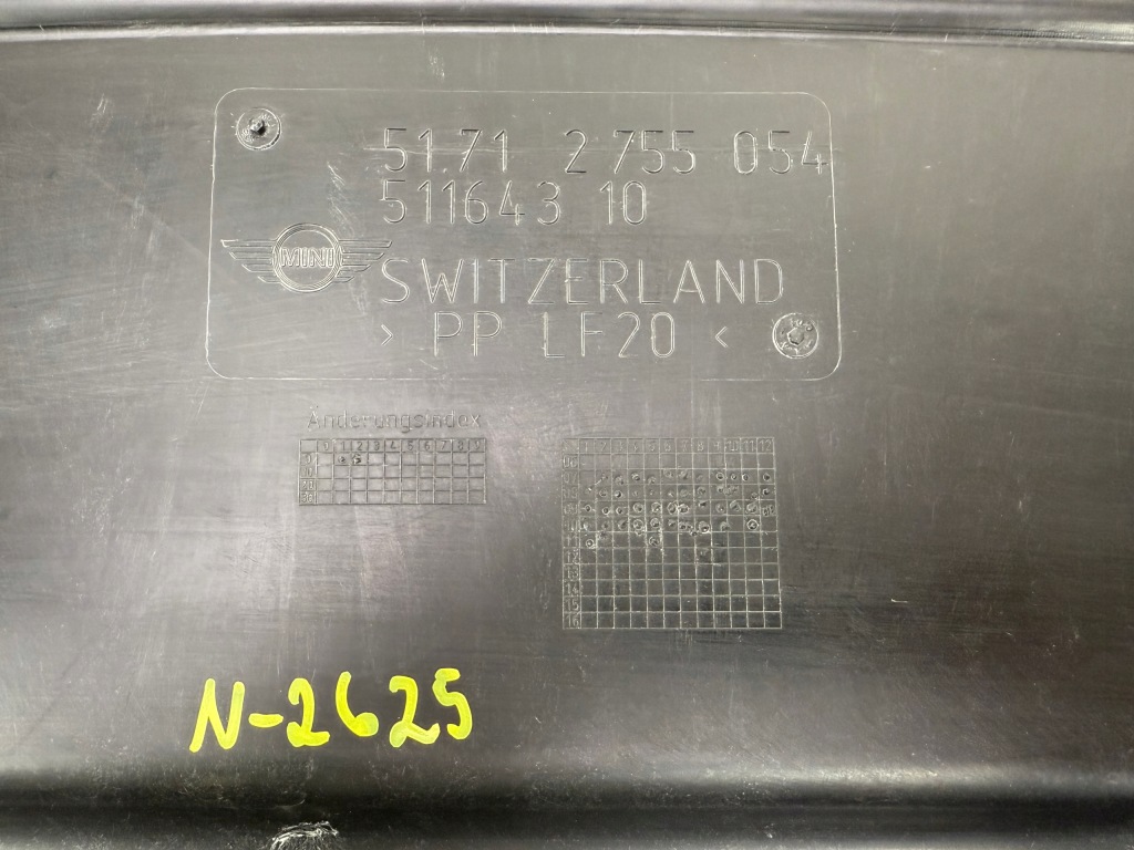 MINI COOPER R55 R56 Osłona Silnika Podwozia OE 2755054 — zdjęcie 4
