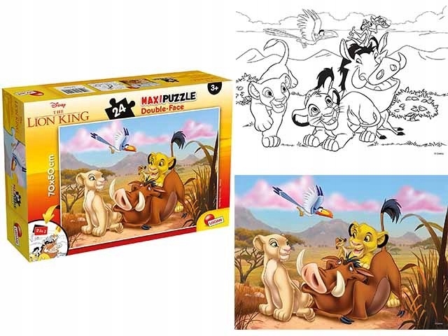 Puzzle Vzdělávací puzzle pro Dítě Sada Lví král Maxi Logická hra