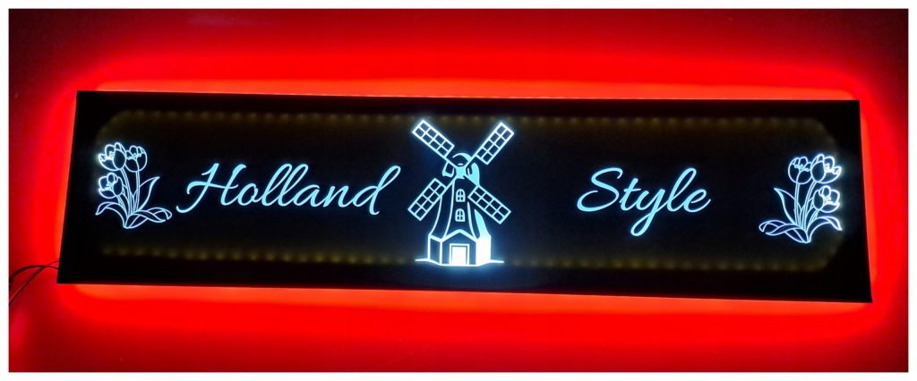 Led tabule Holand Style nad postelí man daf scania s podsvícením kabiny Tir