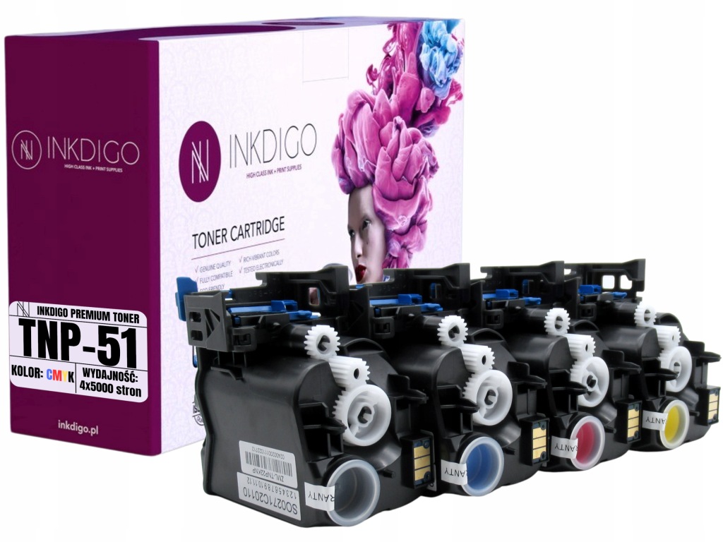 4x náhradní toner TNP51 pro Minolta Bizhub C3110