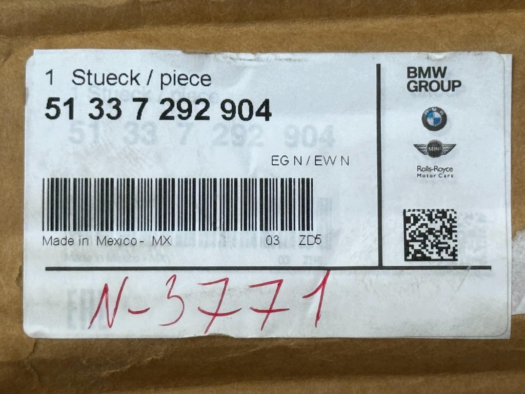 BMW X6 F16 X6M F86 Podnośnik Szyby Prawy Przód Nowy OE 7292904 — zdjęcie 6