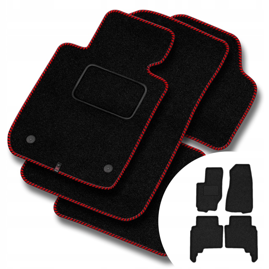 Velurové koberce Streak pro Jeep Grand Cherokee III (wk) 2004-2010