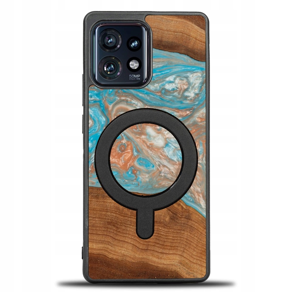 Pouzdro Bewood Unikátní pro Motorola Edge 40 Pro Planety Saturn s MagSafe