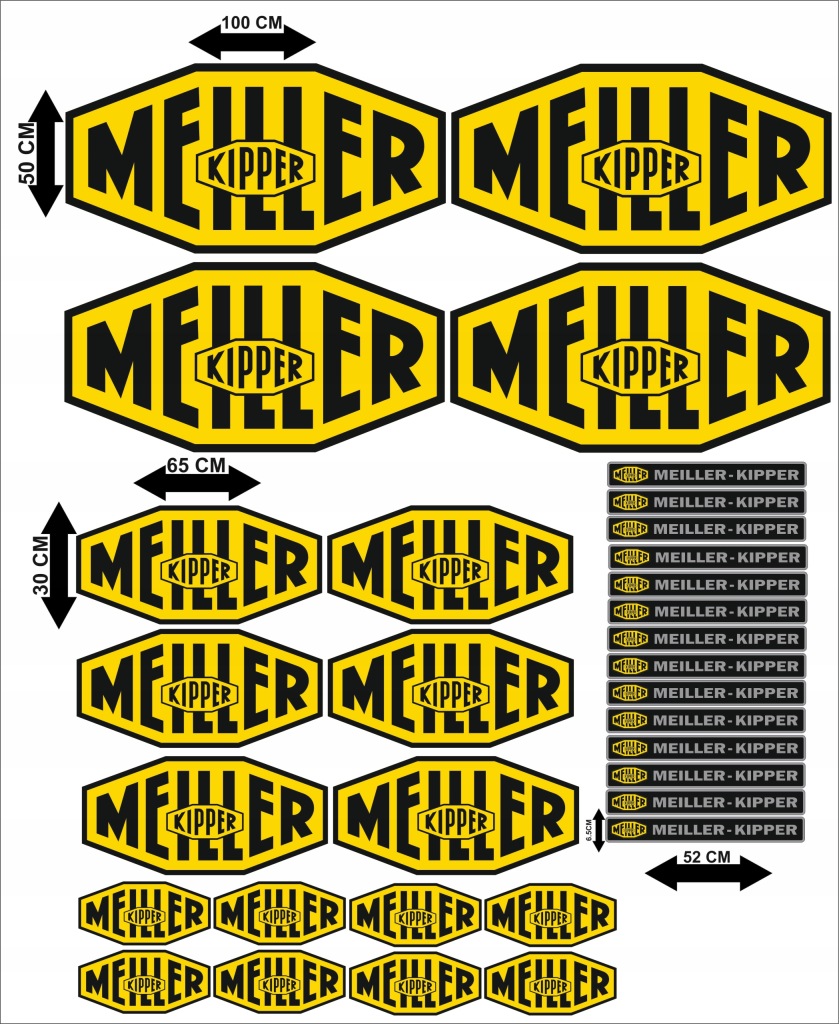 Samolepky Meiller-kipper Sada
