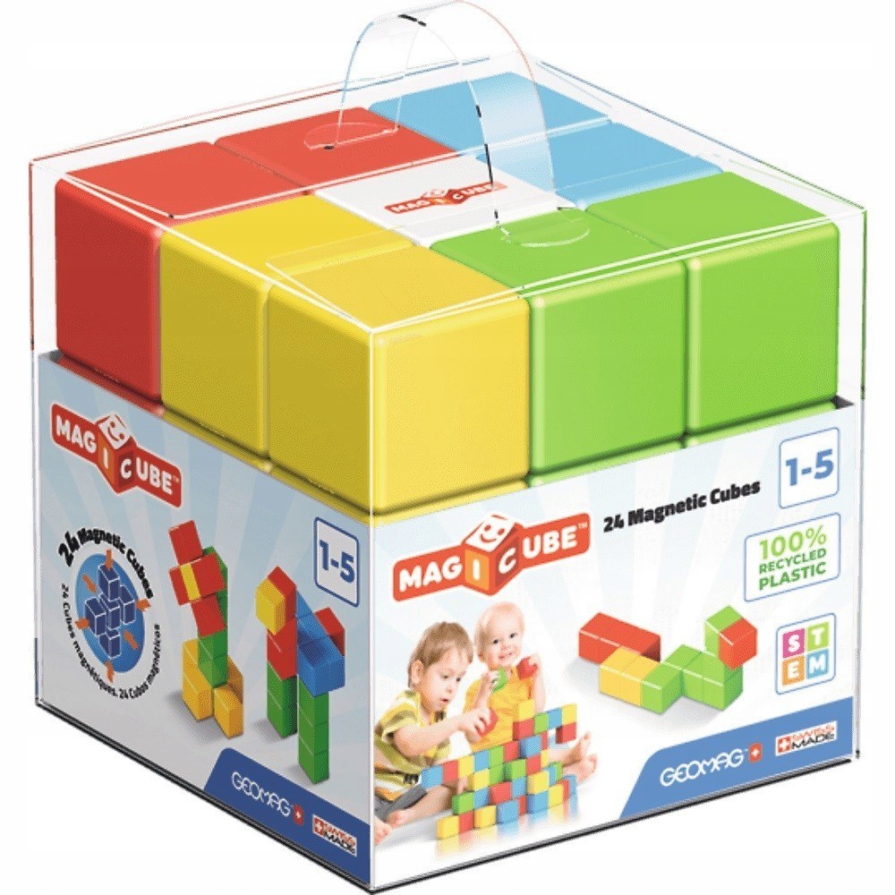 Magnetické kostky Geomag Magicube Full Color 24 dílků