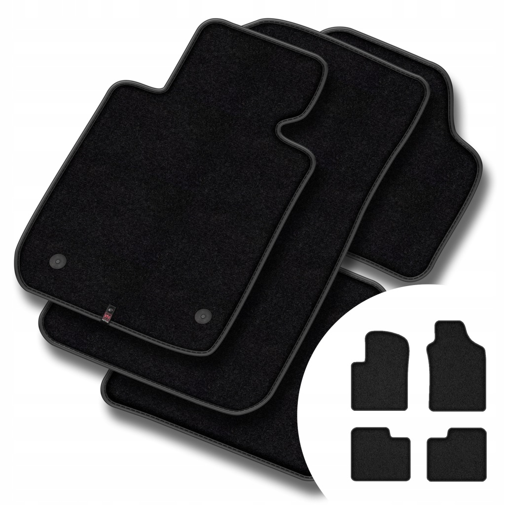 Velurové koberce Premium pro Fiat 500 od roku 2007