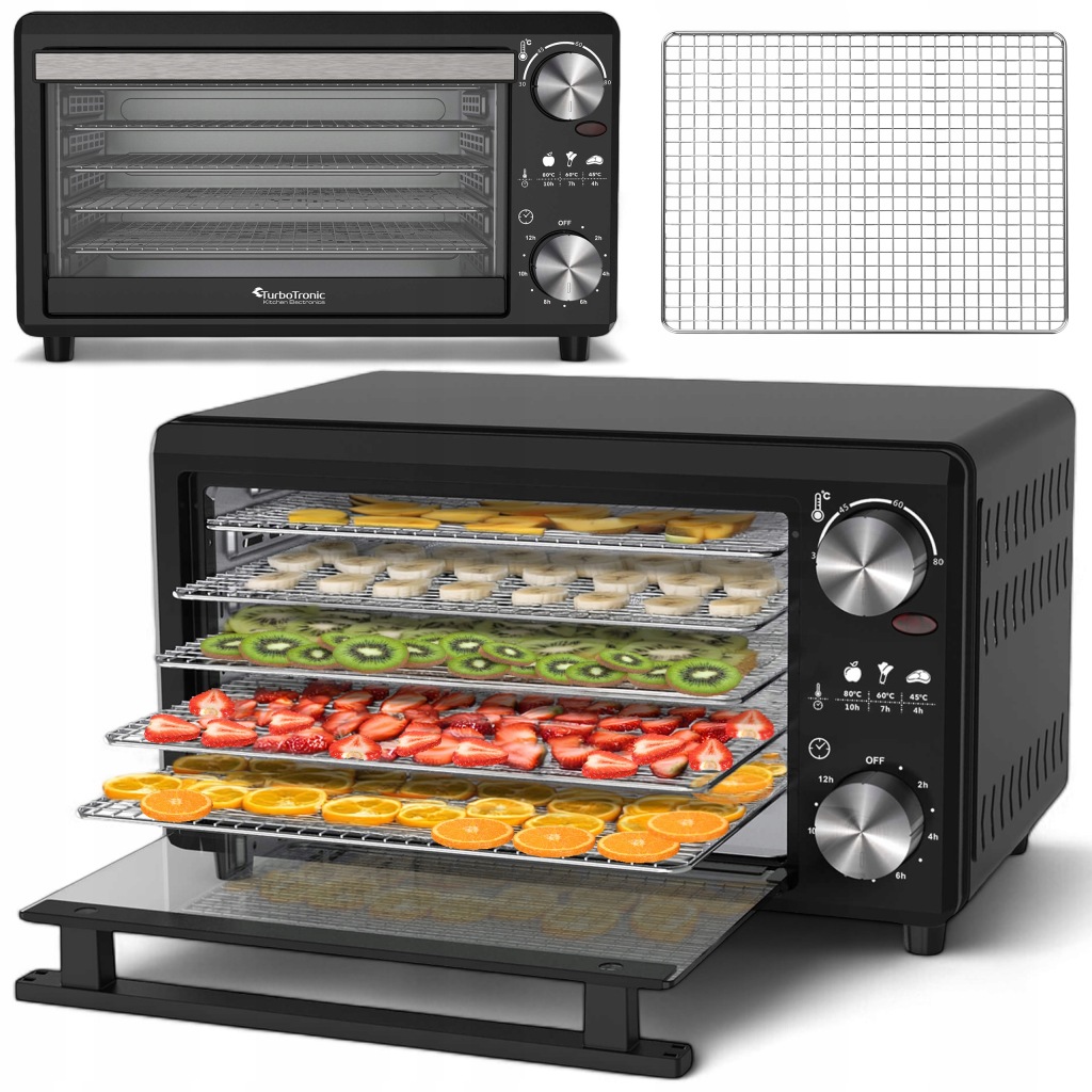 Sušička Potravinářská Na Houby A Ovoce Dehydrator 14 L 5 Ks Bpa Free 30-80° C
