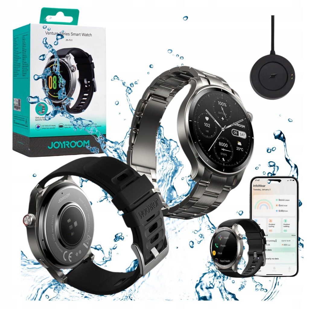 Chytré Hodinky Pánské Voděodolné Hodinky Pl Menu Hovory Smart Watch 2 Řemínky