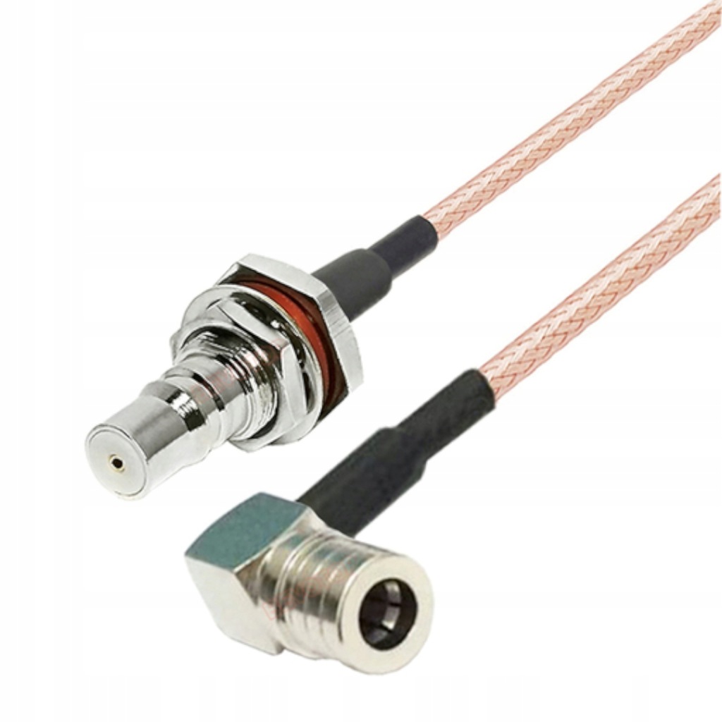 Pigtail Qma zástrčka Úhlová Qma zásuvka RG316 50 cm