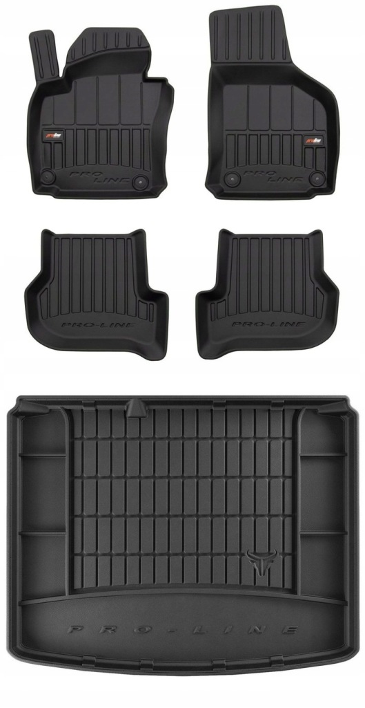 Set 3D gumové rohože Seat Leon 2 Hb 2005-2012