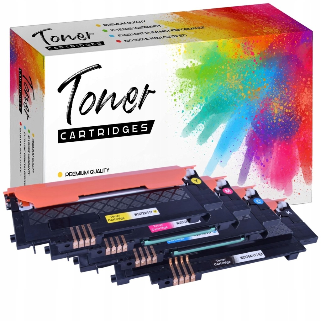 4x toner pro Hp W2070a 150a 150nw 178nw 179fnw Chip