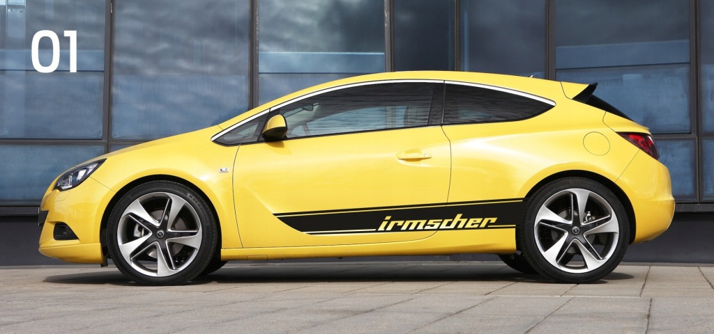 Samolepky na auto Opel Astra J 01