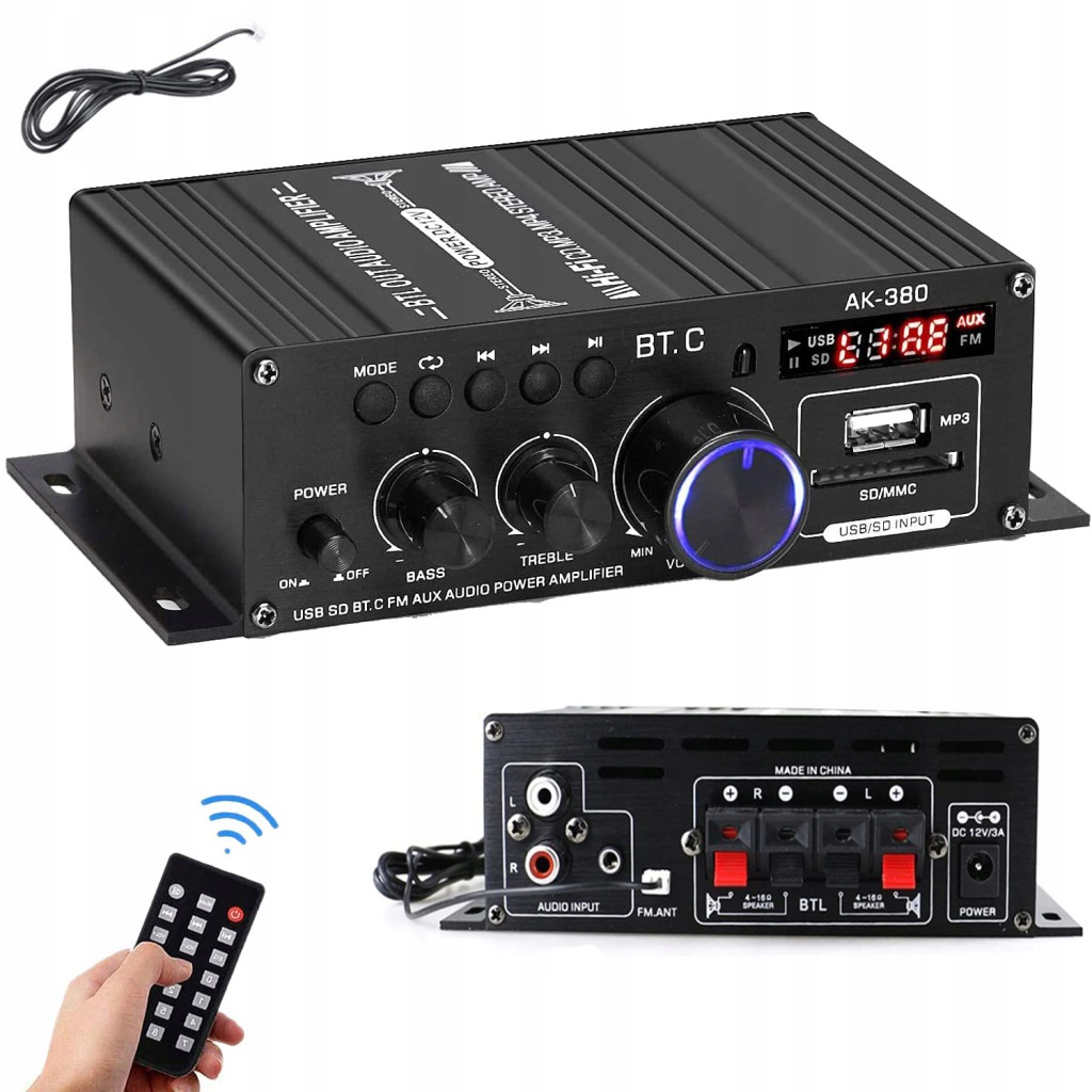 Přenosný Bluetooth zesilovač pro audio Vysoká kvalita zvuku