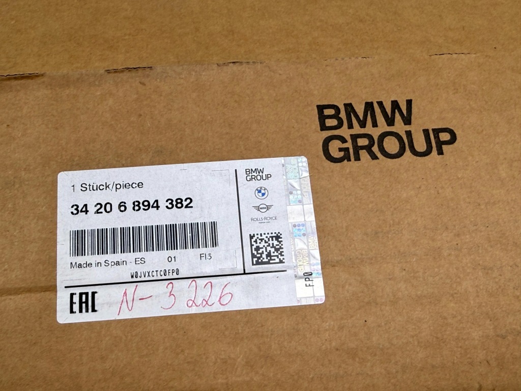 BMW F30 F31 F32 F33 F34 F36 Tarcze Hamulcowe Tylne Tył 345x24 OE 6894382 — zdjęcie 6