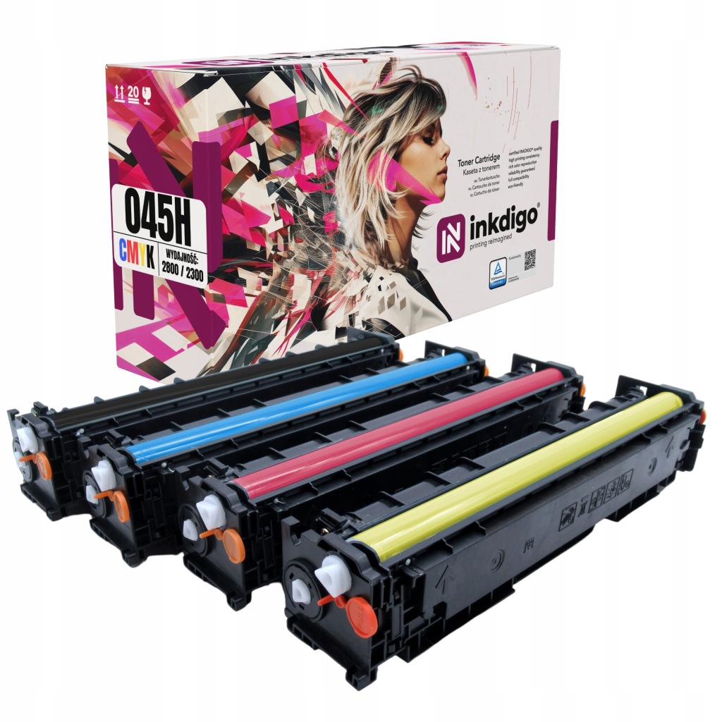 4x Toner pro Canon 045H MF631 MF632 MF634 LBP611 XL