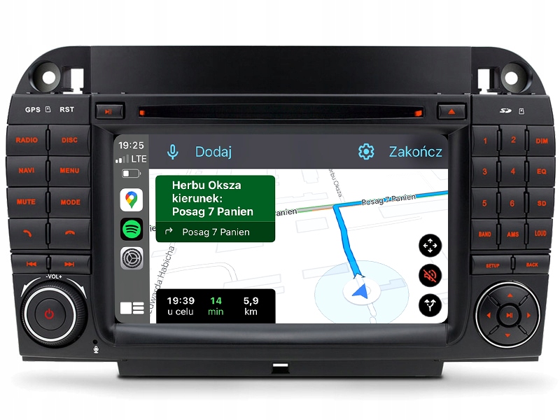 Mercedes W220 S Třída W215 CL Nejnovější Android Carplay Rádio Navigace