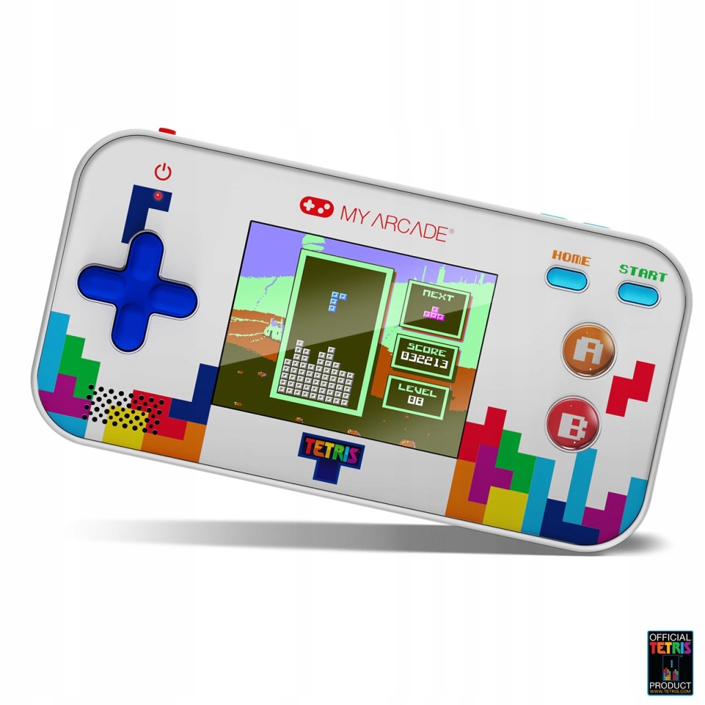 Přenosná Retro Mini Konzole Tetris Na Baterie 2,5", Vícebarevná, 200 Her