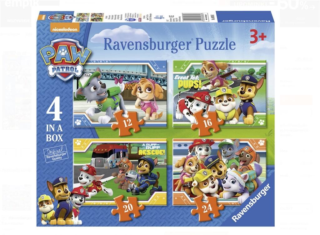 Pěkné Puzzle pro celou rodinu Obraz Pejsci Tlapková patrola Rozvíjí Představivost