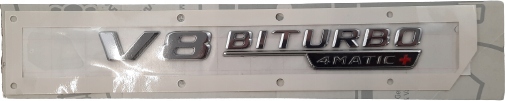 Emblém Nápis Mercedes V8 Biturbo 4MATIC