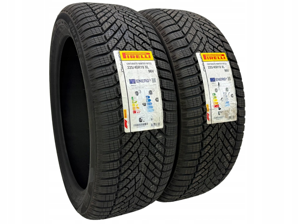 2 x Opony Pirelli Cinturato Winter WTC 2 225/45R19 M+S XL 96V Nowe — zdjęcie 2