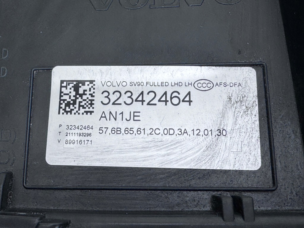 Volvo S90 V90 Lampa Lewa Przód Full Led 32342464 Kompletna — zdjęcie 7