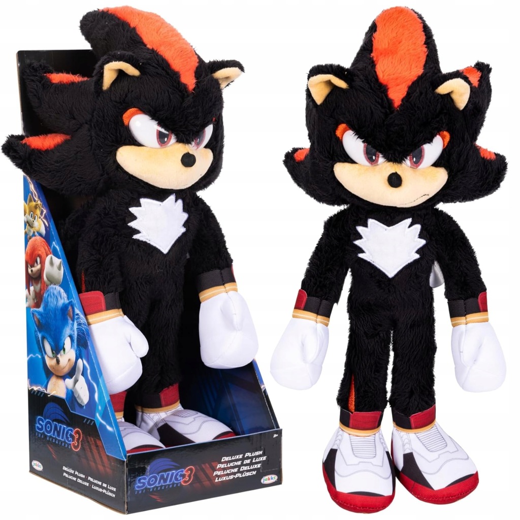 Plyšák Sonic 3 The Hedgehog Deluxe Shadow 35 CM
