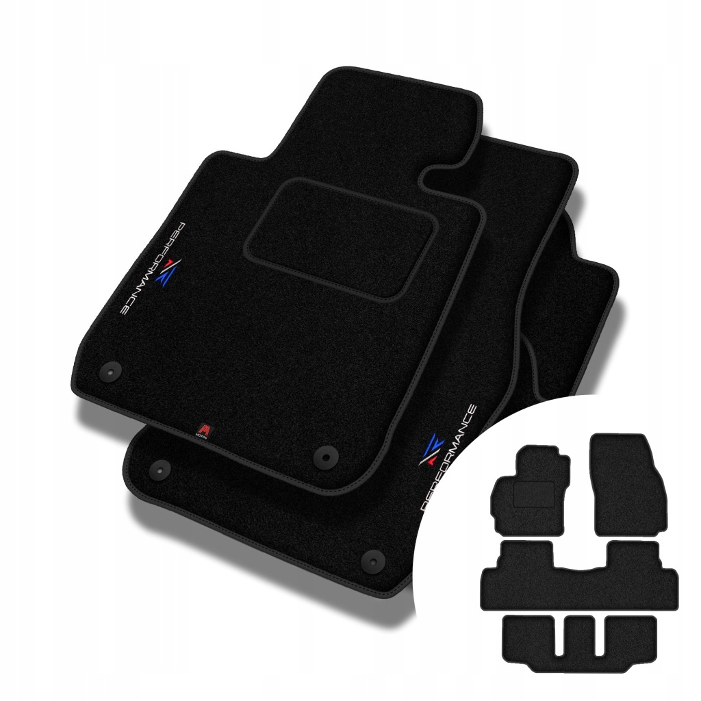 Velurové koberce Performance pro Mazda 5 I 1999-2005 7 osob