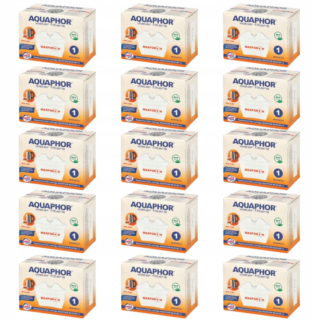 Filtr na tvrdou vodu Aquaphor Maxfor+ H náhradní náplň do džbánu 15 ks