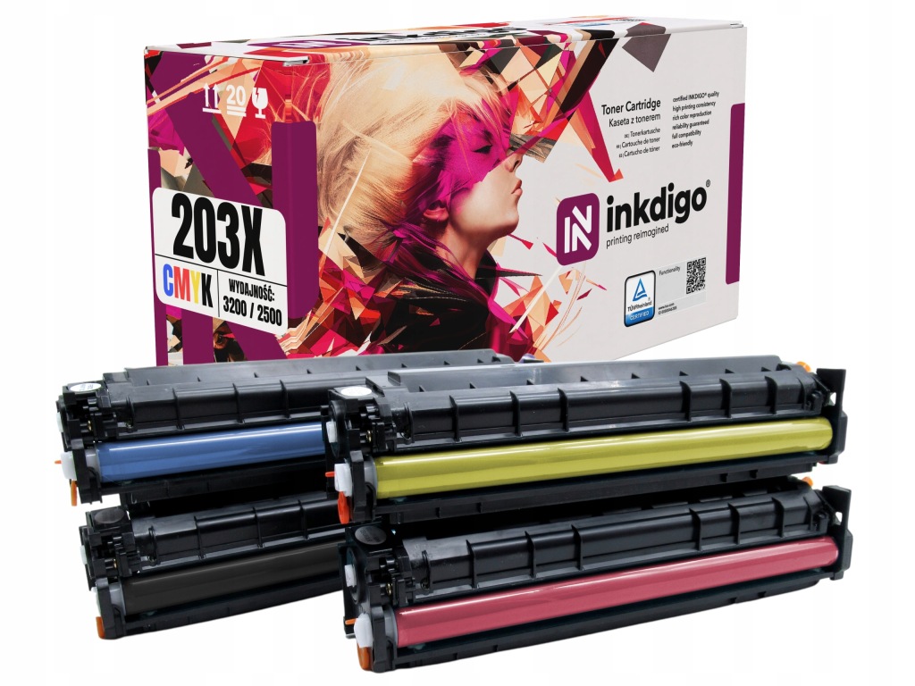 4x Toner Pro Hp 203X CF540X M254nw M280nw M281fw XL Toner M254dw