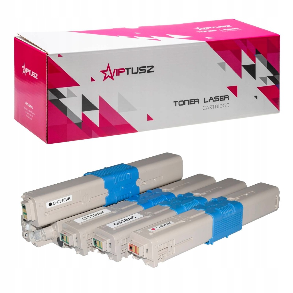 Sada 4 x tonerů Viptusz pro Oki C310/330 Cmyk