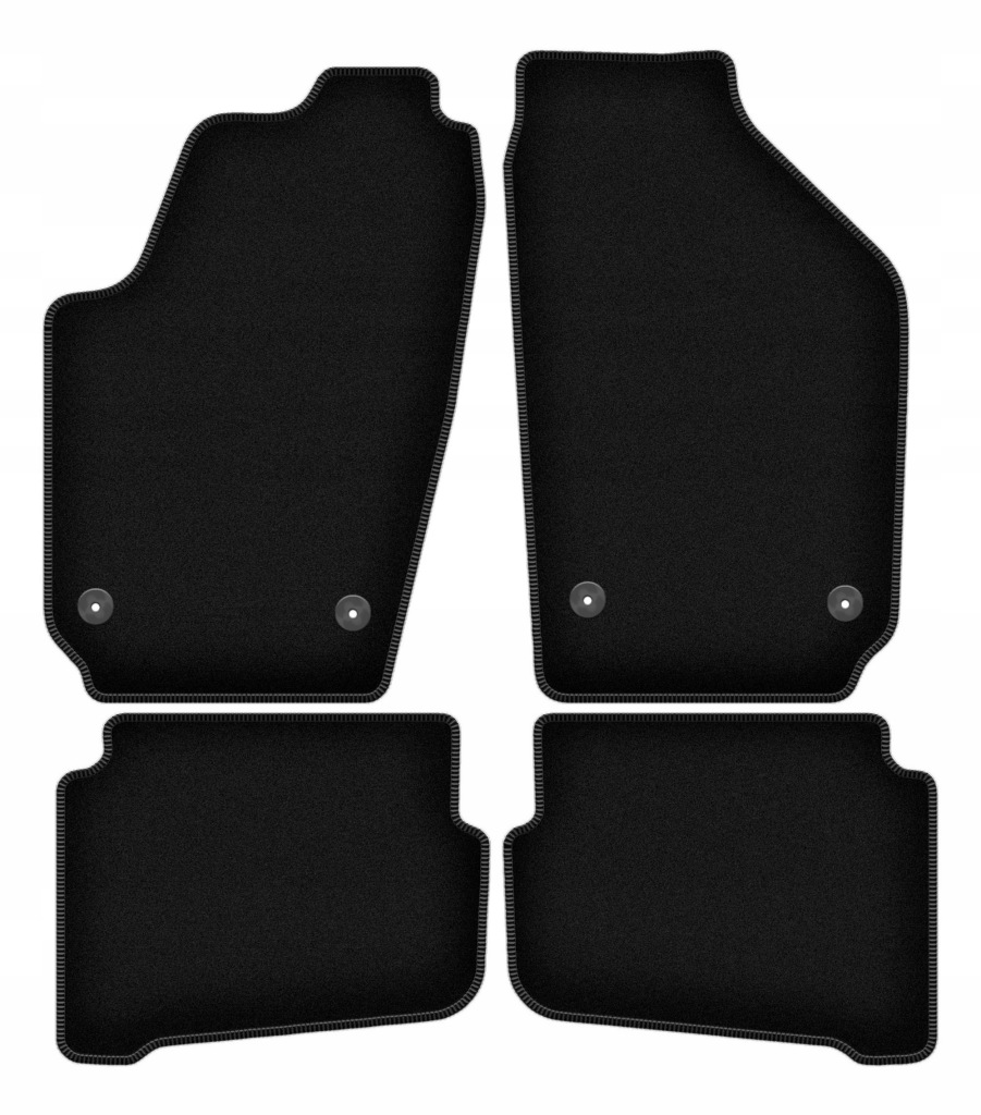 Velurové koberce Basic černé pro: Seat Cordoba II sedan (2002-2009)