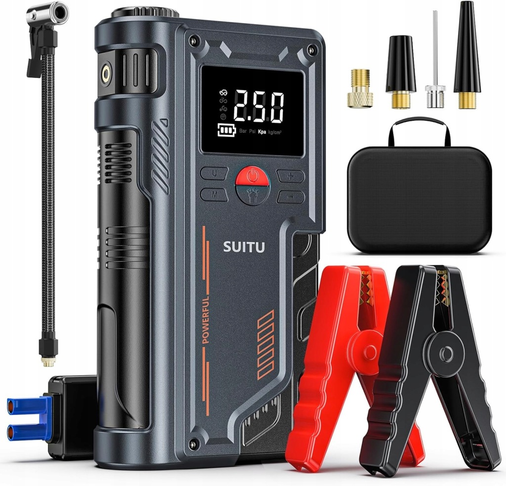 Startovací Zařízení Booster Kompresor 2V1 Jump Starter Air Pump 10000 mAh