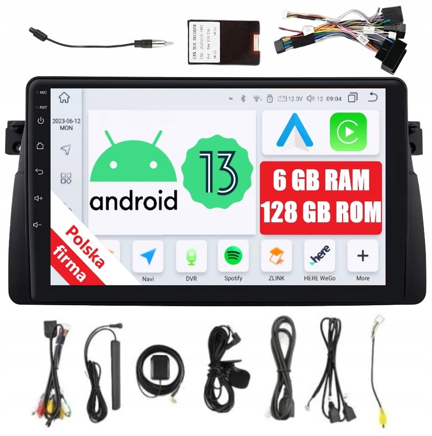 Radio 2DIN Navigace Android Bmw 3er E46 Rover 75 Dsp Carplay 6/128 Gb Lte