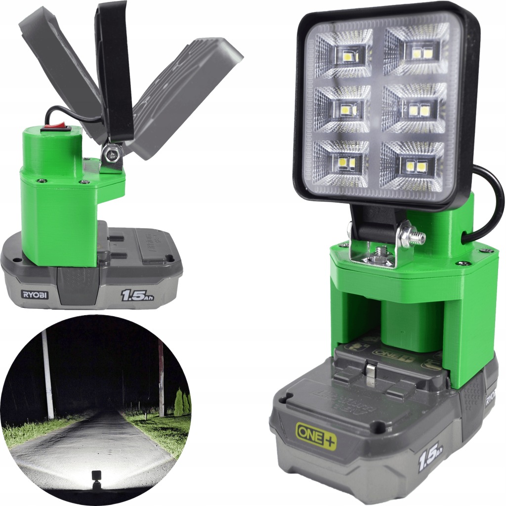 Led Pracovní Lampa Pro Ryobi 18V One+ Halogen Na Akumulátor